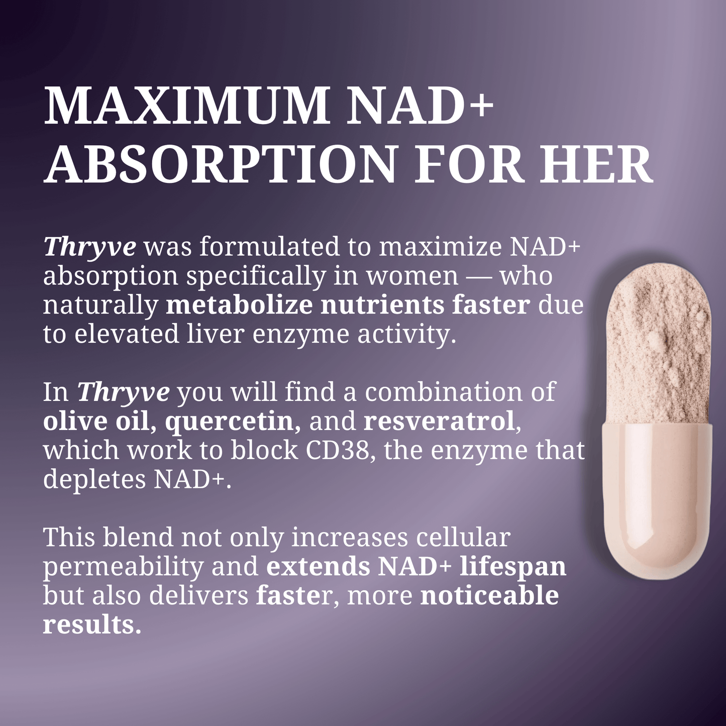 Thryve® NAD+ Blend For Her | Strong Bones Formula